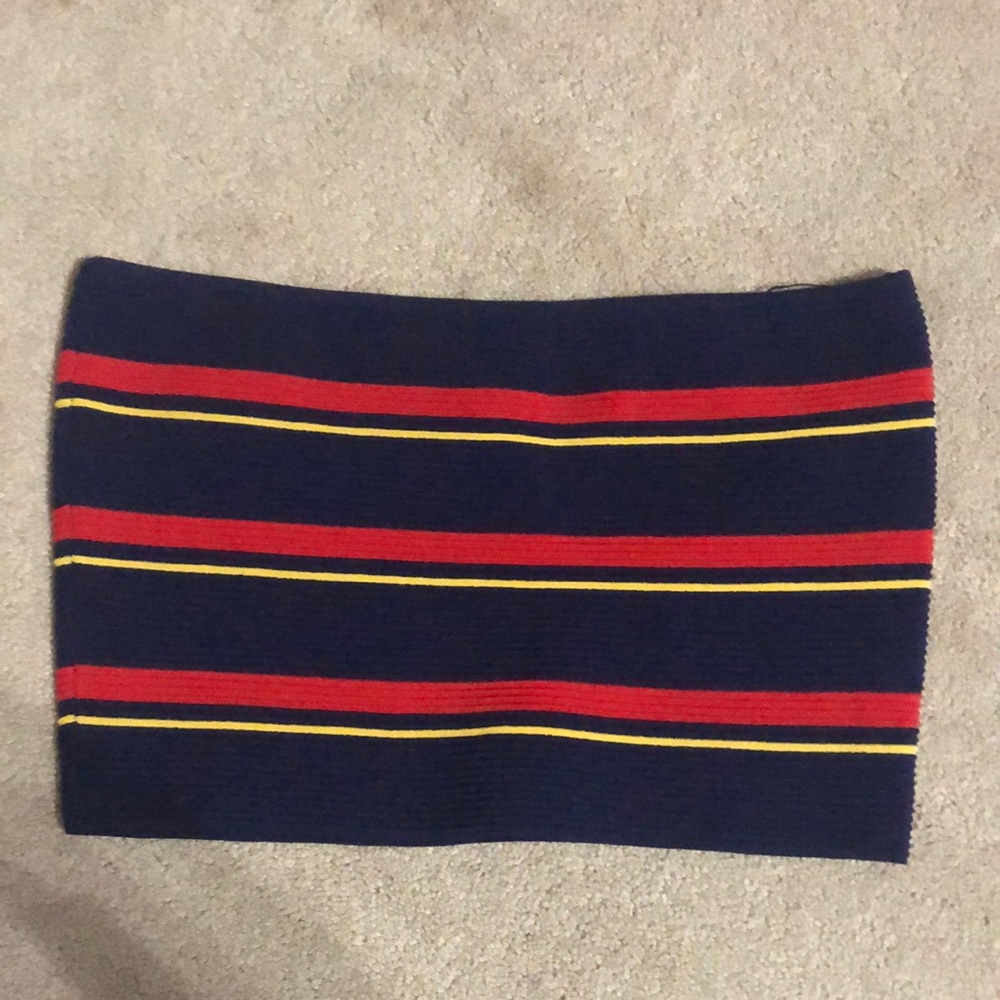 Large Kendal and Kylie striped tube top